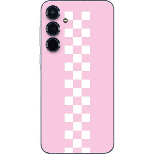 Pink Checkerboard Galaxy A55 5G Skin